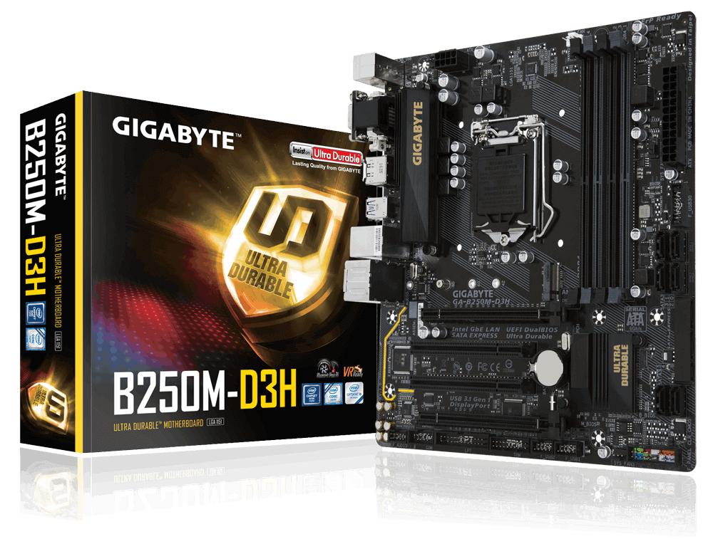 Mainboard GIGABYTE B250M-D3H