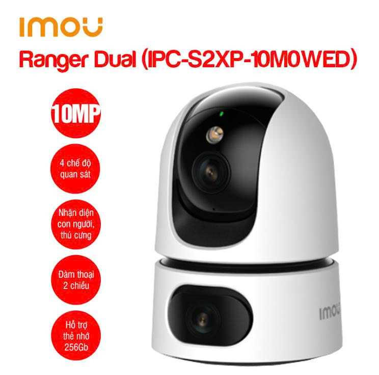 Camera Wifi iMOU Ranger Dual 10MP IPC-S2XP-10M0WED 2 mắt trong nhà