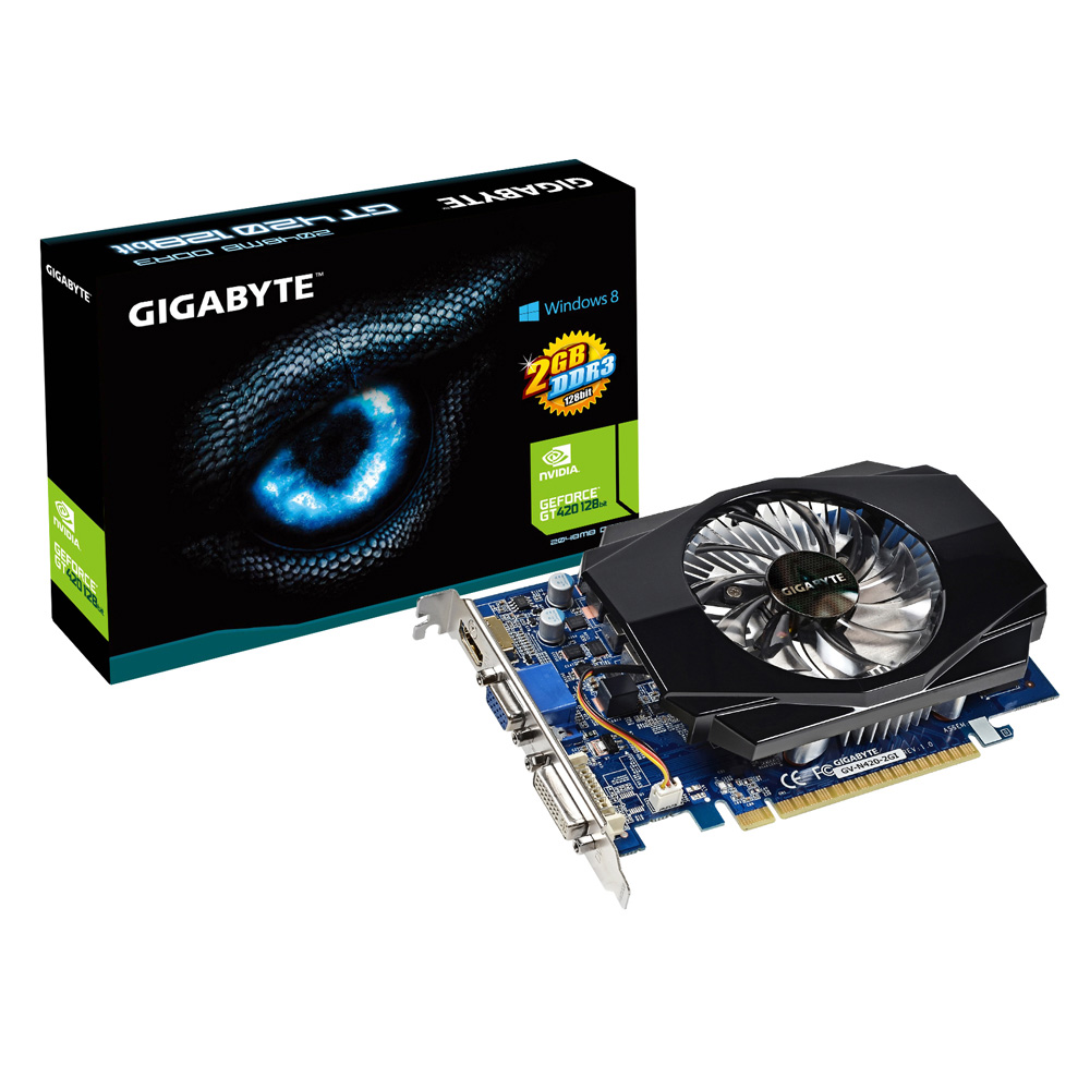 GT420  Gigabyte ( 2gb / 128 bit )