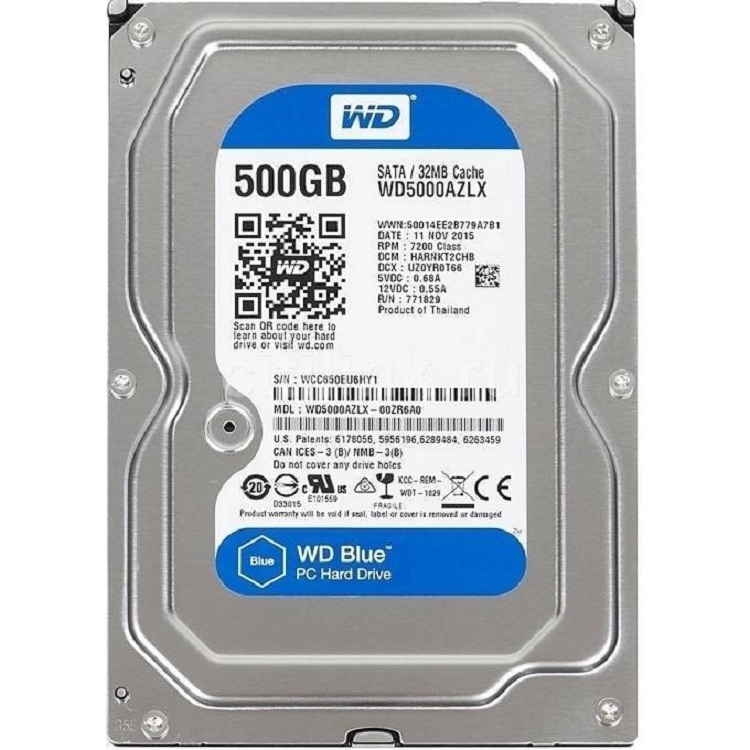 Ổ cứng tháo máy bộ 500G WD Blue 