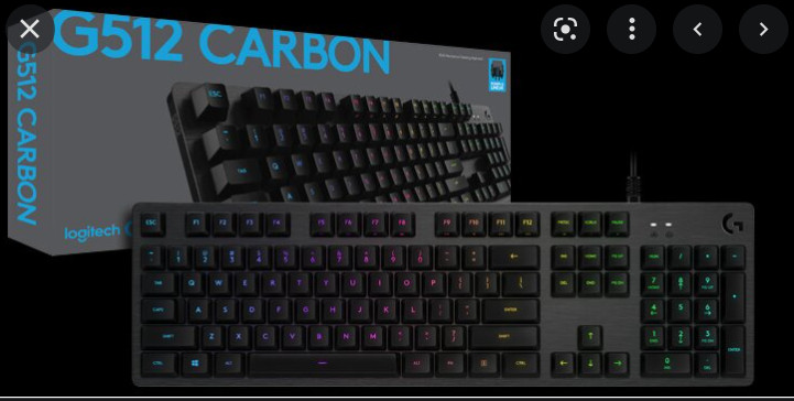 Bàn phím cơ Logitech G512 Carbon Mechanical RGB